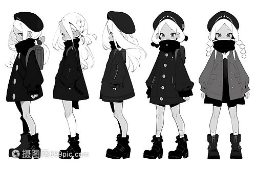 動漫設計中戴帽女孩的服裝風格與角色塑造